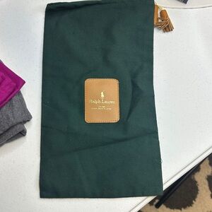 Ralph Lauren Forest Green Bag 13x7.5”